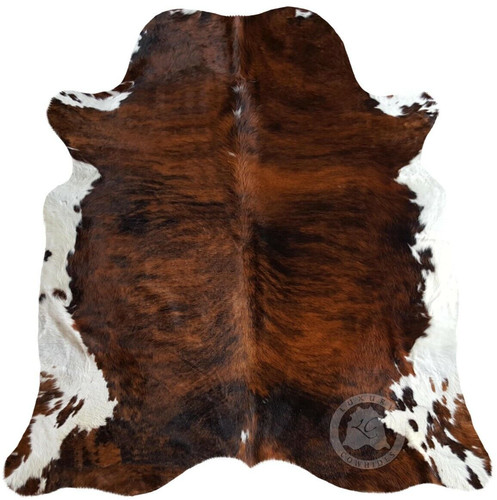 Real cowhide rug brindle - real,